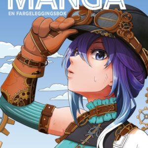 Manga fargeleggingsbok med detaljerte illustrasjoner i japansk stil for ungdom og voksne