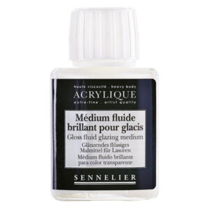 Sennelier akrylmedium fluide brillant pour glacis 75 ml for glasering i akrylmaleri