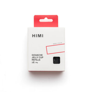 HIMI Jelly Cup Gouache Refill Black med 4 kopper à 30 g