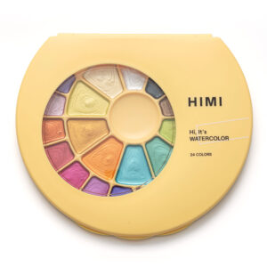 HIMI Semi-Moist Metallic akvarellsett med pensel