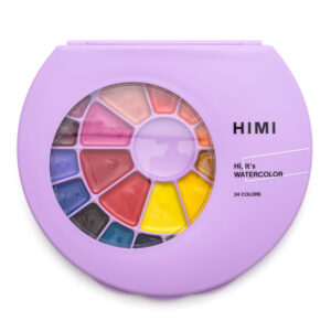 HIMI Semi-Moist Watercolour med 24 akvarellfarger