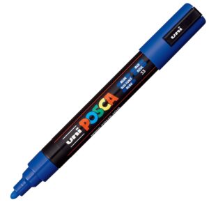 Uni POSCA PC-5M blå malingstusj med medium spiss