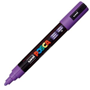 Uni POSCA PC-5M lilla malingstusj med medium spiss