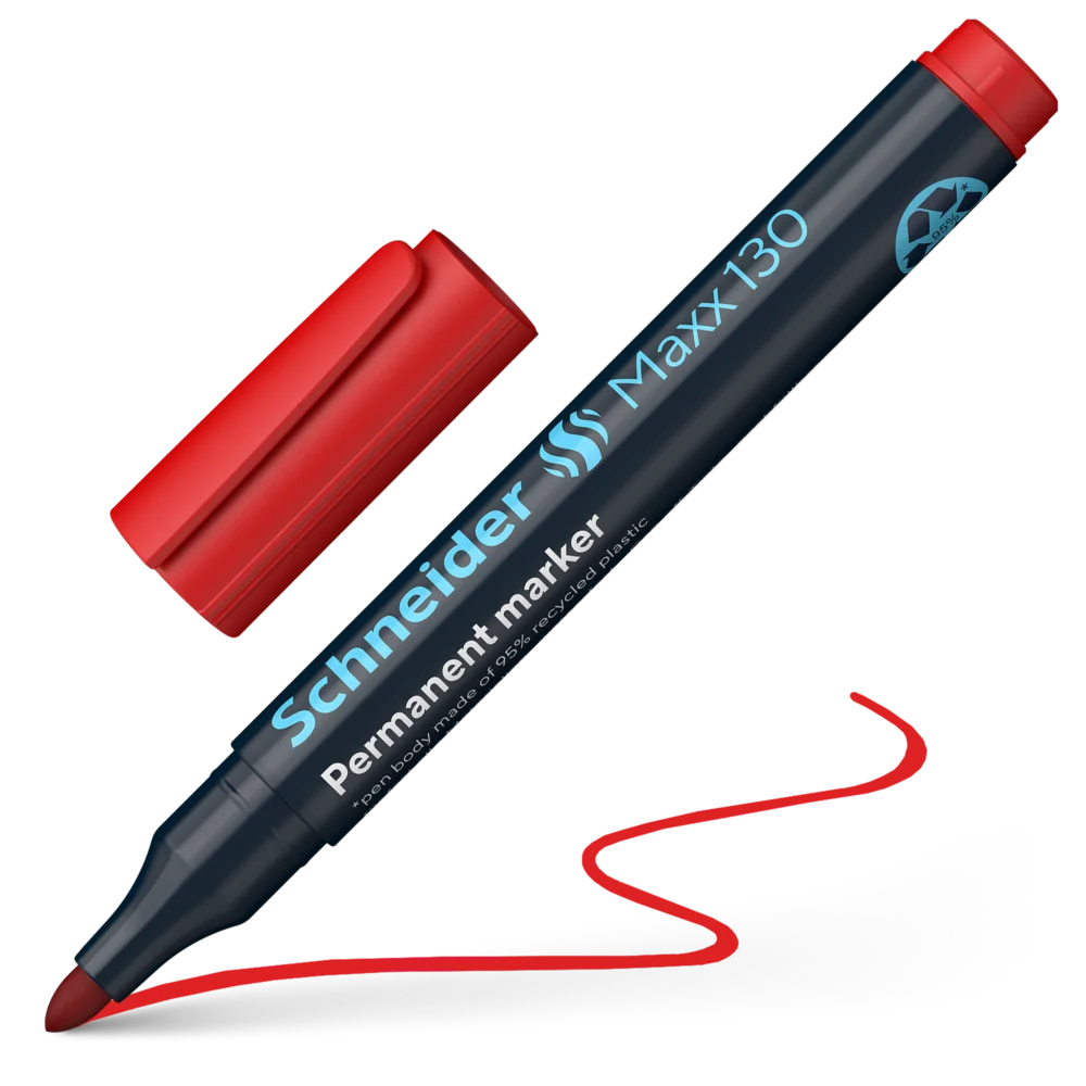 Schneider Maxx 130 rød permanent marker