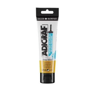 Daler-Rowney ADIGRAF Deep Yellow vannløselig trykkfarge 59 ml