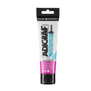 Daler-Rowney ADIGRAF Fluorescent Pink vannløselig trykkfarge 59 ml