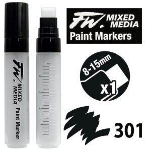 Daler-Rowney FW tom, oppfyllbar markerpenn Large Flat med bred, flat spiss på 8–15 mm