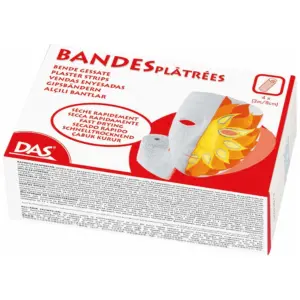 DAS gipsruller for modellering, 8 cm × 3 m, 4-pakning