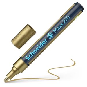 Schneider MAXX 270 lakkmarker i gull metallic med 1–3 mm spiss